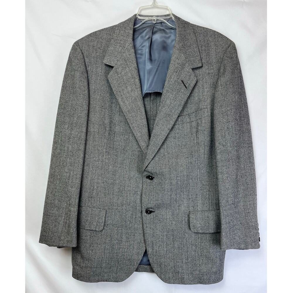 Oxxford Clothes Connolly's Men Size 44T Gray 2 Button Business Dress Suit Blazer
